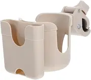 Toddmomy Stroller Cup Holder with Phone Mount Universal for Water and Milk Bottles Durable for Daily Use