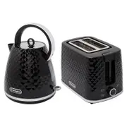 Westinghouse Electric 1.7L 2200W Kettle & 930W 2 Slice Toaster Set - Black