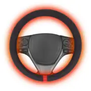 Motor Trend WarmDrive Heated Steering Wheel Cover Tangle Free Design Hand Warmer (for: Mini)
