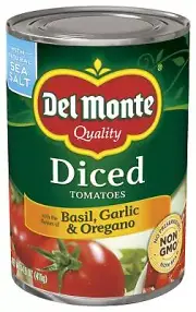 Del Monte Canned Diced Tomatoes 14.5 Ounce Pack of 12