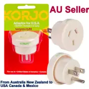 Travel Adaptor for AUS AU/NZ Plug to USA Socket Use in USA America Canada Mexico