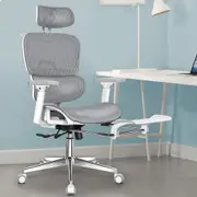 ALFORDSON Ergonomic Office Chair Mesh Executive White Grey