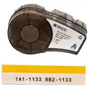 Brady Label Cartridge,1-1/4" W,Black/White M21-1250-427 Brady M21-1250-427