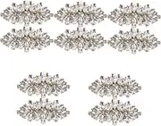 [FOMIYES] Crystal Shoe Clips Buckles for Women Versatile Decorative Charms for Heels Pumps Flats Boots Rhinestone Design for Wedding Prom Party Shoes
