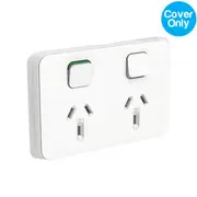 Clipsal Iconic Double Powerpoint 10A Skin Vivid White
