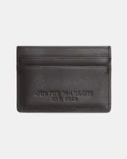 Julius Marlow Leather Credit Card Holder Brown