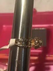 NWT Fragrant Jewels Gold Plated dog poodle ring 9 special