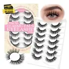 False Eyelashes - Wispy 3D Fluffy Soft Reusable Strip Lashes (7 Pairs, MVE03) ⭐️