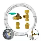 Ice Maker Fridge Installation Install Kit - 1/4" Valve & Supply Line