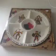 Roulette Numbers & Party Platter Hand Painted King of Hearts Chip/Dip Dish NEW