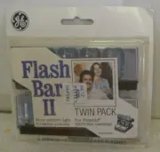 GE Flash Bar II Twin Pack 2 = 20 Flashes For Polaroid SX-70 Camera - NOS A