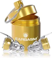 High Fidelity Earplugs with Gold Filters - Reusable Noise Reduction Hearing Prot