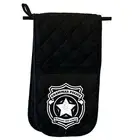 Grammer Police - Novelty Double Mitt Oven Gloves Double Kitchen Chef BBQ Mitts