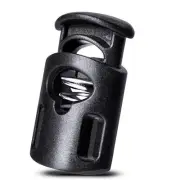 100 Pcs Plastic Cord Locks Single Hole Spring Toggle Stopper Cord Stops Faste...