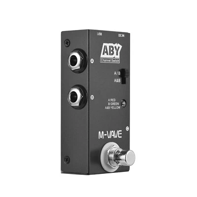 ABY Line Selector AB Switch Effect Pedal ABY Channel Switch True Bypass D6Z4