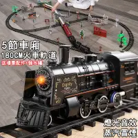 在飛比找蝦皮商城精選優惠-【現貨附發票】火車軌道玩具 蒸汽火車玩具 電動小火車 合金火