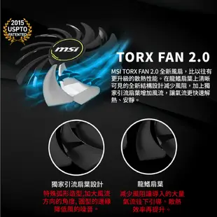 MSI 微星 GeForce GTX 1660 SUPER VENTUS XS OC 顯示卡 6GB MSI542