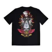 T-Shirt Down-n-Out Built My Ride Black Size L