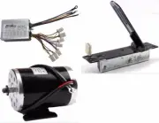 Foot Pedal 24V 500W Controller Brush Electric Motor For Quad ATV Go Kart Scooter