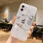 Snoopy Peanuts Clear Phone Case For iPhone 15 14 13 12 11 Mini Plus Pro Max
