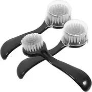 PartyKindom 3pcs Face Cleansing Brush Gentle Exfoliator for All Skin Types Ergonomic Design for Comfortable Grip Face Massage Tool for Travel and Daily Use