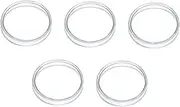 LAPYAPPE 5 Pack High Borosilicate Petri Dishes Reusable Petri Dish Set for Laboratory Cell Culture