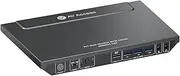 AV Access KVM Switch Dual Monitor 2 Port 4K@60Hz, 2K@144Hz, HDMI USB 3.0 Switch Extended Display 2 Monitors 2 Computers, PC Screen Keyboard Mouse Switcher,Hotkey Switch,HDCP 2.2 with 2 USB 3.0 Cables