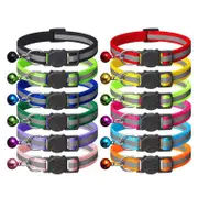 Cat Collar Reflective With Safety Release Breakaway Buckle Kitten Puppy Pet Bell