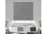 Blockout Roller Blinds 60cm~240cm(W)x210cm(D)Luxury Straw Texture 4 Colours