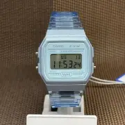 Casio F-91WS-2D Semi-Transparent Blue Digital Youth Digital Light Unisex Watch