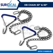 Durable OB Apparatus Leg Catch Set 2 Handles Puller Hook and 2 Chain 30" & 60"