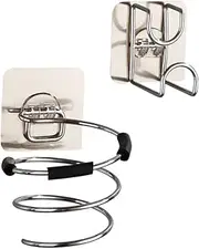 PLAFOPE Home Hair Dryer Rack Wall-mounted Storage Rack Stainless Steel Dryer Holder for Wash Basin for Housewarming