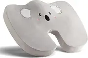 microzo Memory Foam Seat Cushion, Cute Animal Chair Cushion for Office Desk Chair, Non-Slip Chair Pad for Car Seat, Tailbone Pain Relief Cushion for Orthopedic Back Pain Sciatica (Koala)