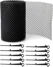 Plastic Gutter Guard Mesh Gutters Cover Flexible Drain Protection from Branches