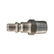 Milton S-777 A Style Air Hose Fittings 1/4" Male NPT Coupler Plugs, 2-Pack