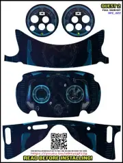 RP2_022 full wrap Skin kit that fits the Oculus Quest 2 with controller skins