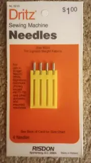 Dritz ~ (52-65) - Vintage Sewing Machine Needles Sz 65(9)