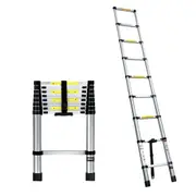 Home Telescopic Aluminium Ladder Step Extendable Height - 2.6m