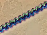 Blue Purple Green Gimp 3/4" Lampshade Trim Crafts Hobbies Sewing Sold By Yard