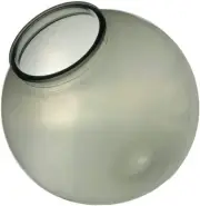 KastLite 12" Smoke Acrylic Lamp Post Globe | 3.91" Fitter Neck