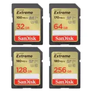 Sandisk Extreme 32GB 64GB 128GB 256GB 512GB SDHC SDXC SD Card UHS-1 C10 180MB/s