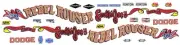 REBEL ROUSER Dodge Dart Sport 1/64th HO Scale Slot Car Decals