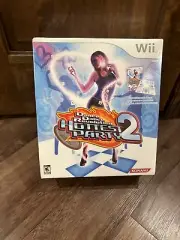 Konami Dance Revolution Hottest Party 2 Game & Controller Mat Nintendo Wii - NEW