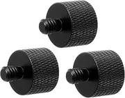 TOGEVAL 3pcs Metal Microphone Holder Screw Adapter to Thread Mount for Tripod Camera Accessories Durable Easy to Install Slip Design
