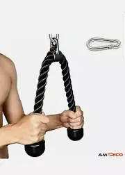 Tricep Rope Fitness Attachment Cable Machine Pulldown