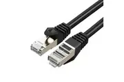 Cruxtec 30m Cat7 RJ45 10GbE SF FTP Triple Shielding Ethernet Network Cable Black