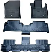 3D /5D TPE All Weather Floor Mats Liner for Hyundai Santa Fe HYRBID - 2022+ All Models/Badges - Right Hand Drive - 3 Rows
