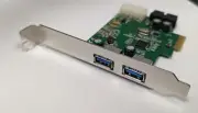 2 Ports USB 3.0 Card with SATA Power PCI EXpress