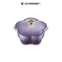 在飛比找momo購物網優惠-【Le Creuset】琺瑯鑄鐵鍋山茶花鍋20cm(藍鈴紫-