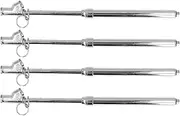 4PCS Head Tire Pressure Gauge, Stainless Steel Mechanical Tire Pressure Measuring Tool, 10 160PSI Range for Truck Car Bike